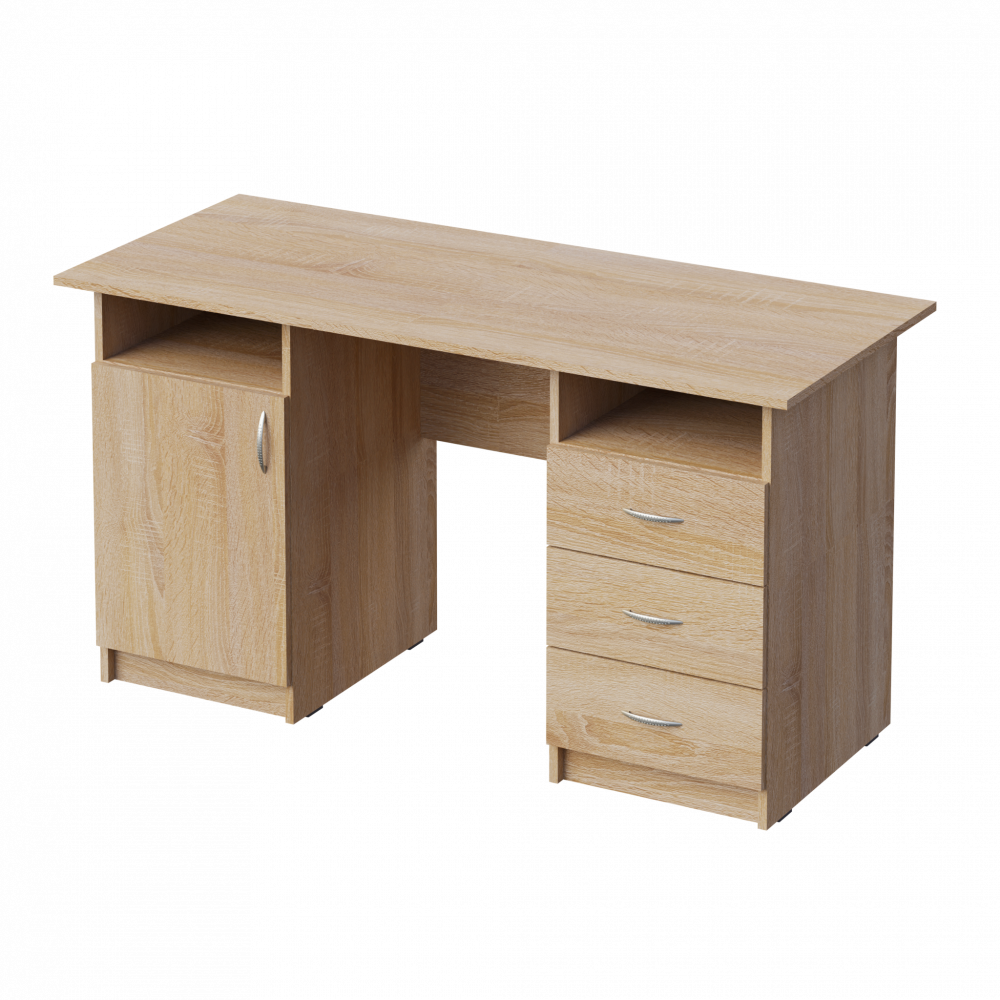 Стіл робочий з тумбою і 3-ма шухлядами 1400x700x750 мм МЕБЛІ-ТЕХНОСТИЛЬ (П 474)